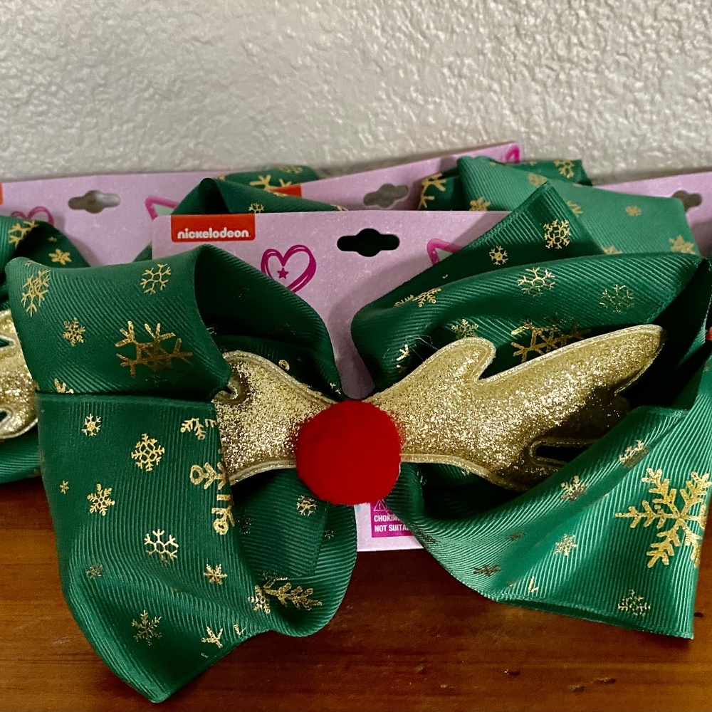 Girls Nickelodeon JoJo Siwa Reindeer Christmas Hair Clip